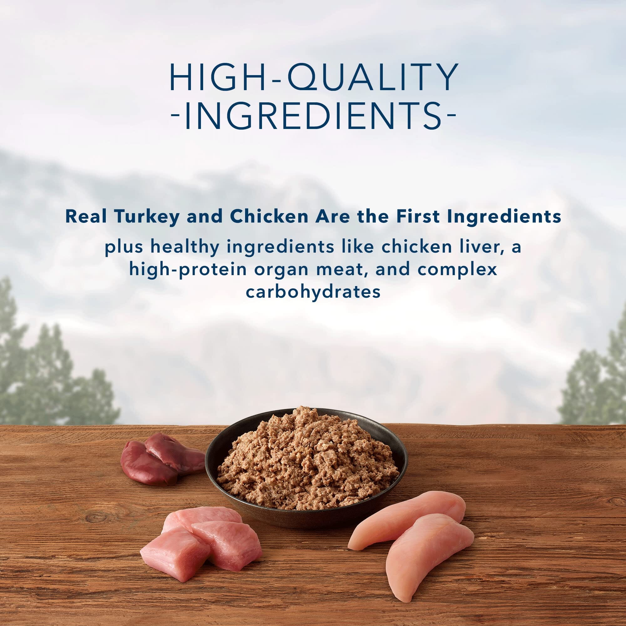 Blue Buffalo Wilderness Senior Grain-Free Grilled Turkey and Chicken Canned Dog Food - 12.5 Oz - Case of 12  