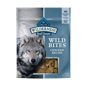 Blue Buffalo Wilderness Trail Treats Wild Bites High-Protein Grain-Free Chicken Soft an...