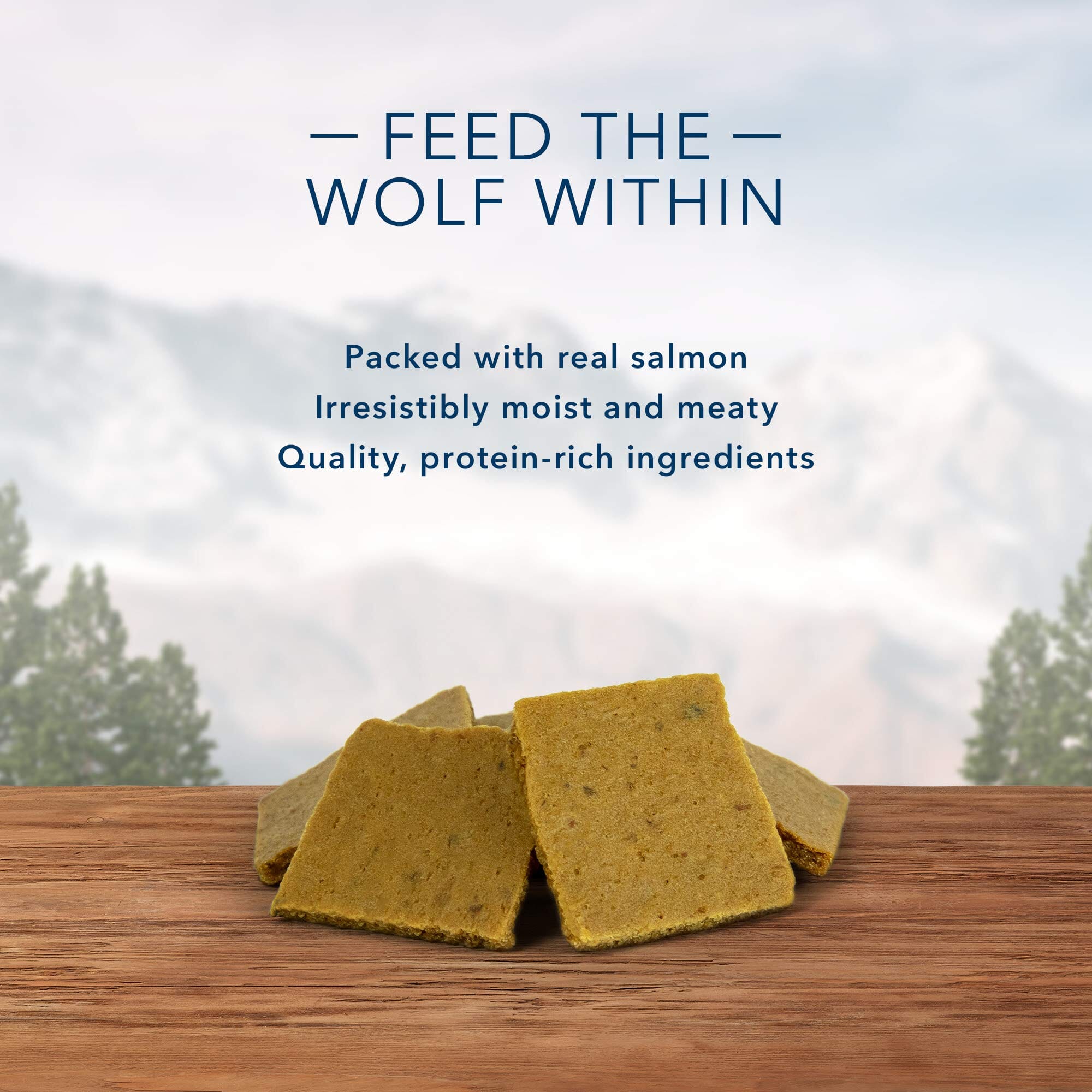 Blue Buffalo Wilderness Trail Treats Wild Bites High-Protein Grain-Free Salmon Soft and Chewy Dog Treats - 4 Oz  