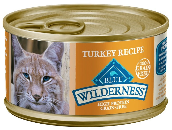 Blue Buffalo Wilderness Turkey Recipe Canned Cat Food  