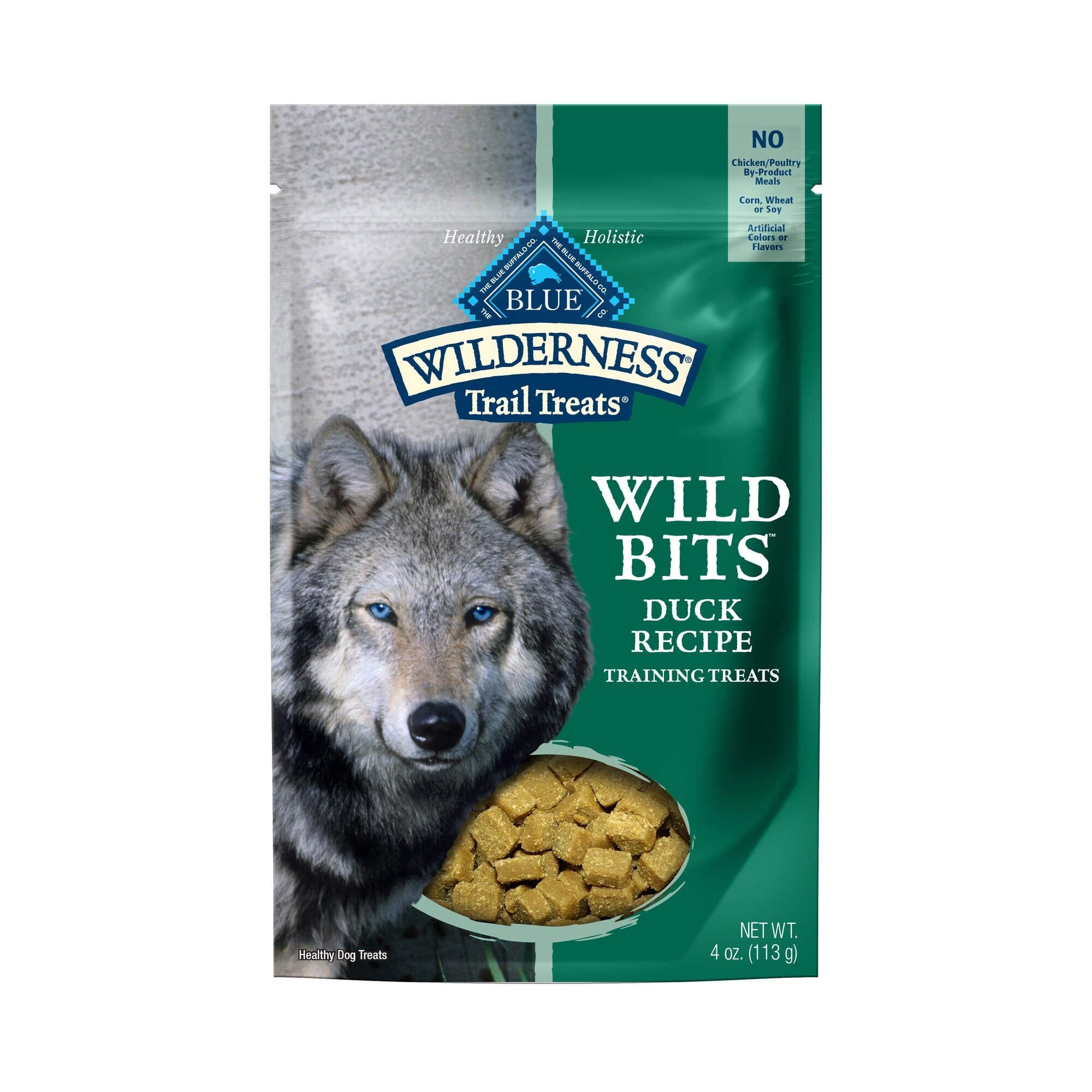 Blue Buffalo Wilderness Wild Bits High-Protein Grain-Free Duck Moist Training Dog Treats - 4 Oz  