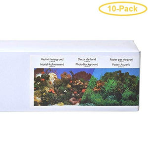 Blue Ribbon Double-Sided Garden/Carribbean Coral Aquarium Background - 19 In X 50 Ft