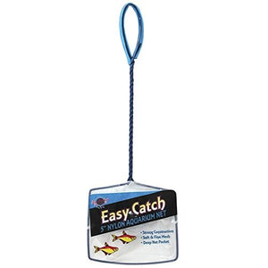 Blue Ribbon Easy Catch Fine Mesh Nylon Aquarium Net Blue - 5 In