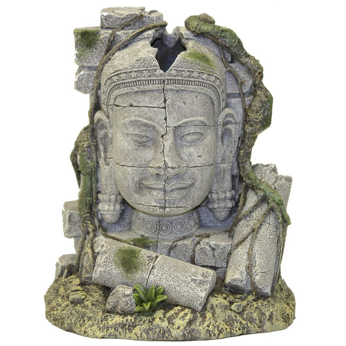Blue Ribbon Exotic Environments Ancient Stone Head Ruin Bubbler Wairline Connector Tank...