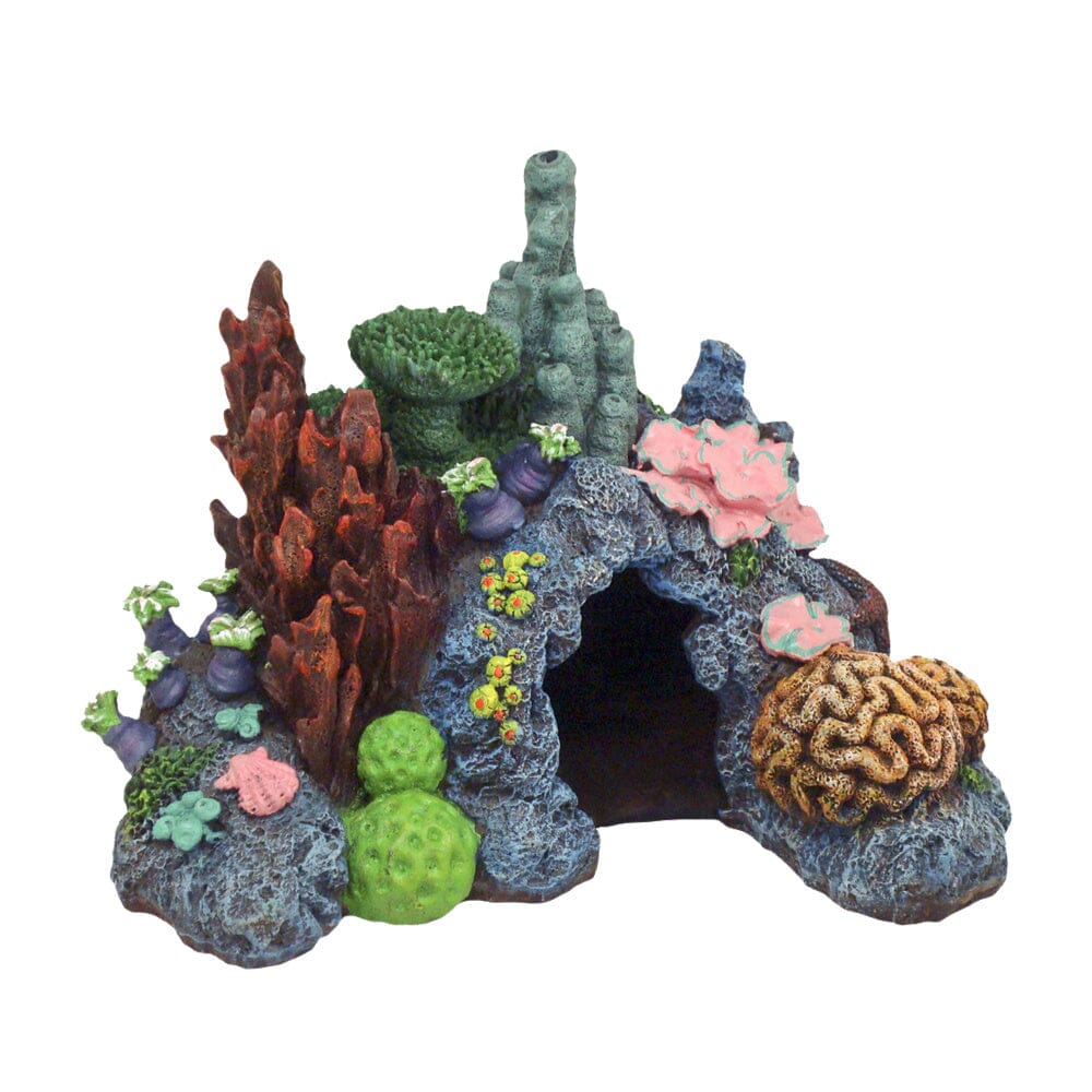 Blue Ribbon Exotic Environments Caribbean Living Reef Tank Accessory  