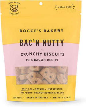 Bocce's Bakery Bacon Nutty Dog Biscuits - 5 Oz