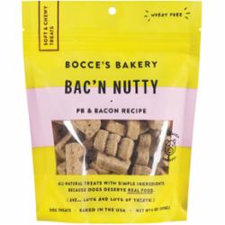 Bocce's Bakery Bacon Nutty Soft and Chewy Dog Treats - 6 Oz