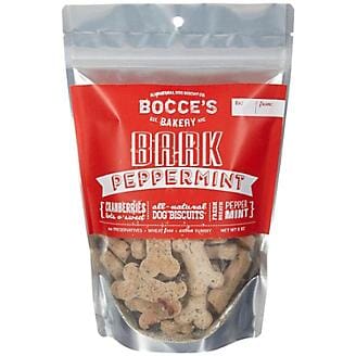 Bocce's Bakery Cracker PEPPERMINT BARK Dog Biscuits - 2 Oz  