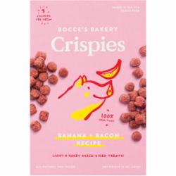 Bocce's Bakery Dog Crispies Bacon and Banana Biscuits - 10 Oz  