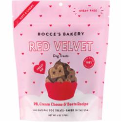 Bocce's Bakery Dog RED VELVET Chewy Dog Treats - 6 Oz