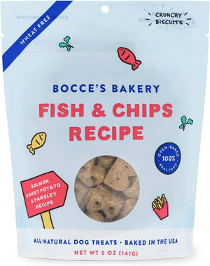 Bocce's Bakery Fish Chips Soft and Chewy Dog Treats - 5 Oz
