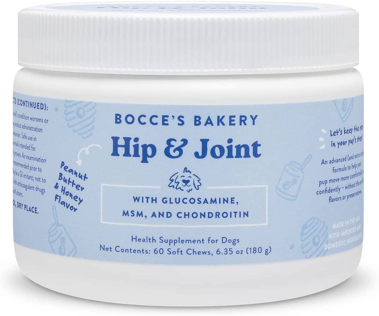 Bocce's Bakery Hip and Joint Dog Supplements - 6.35 Oz  