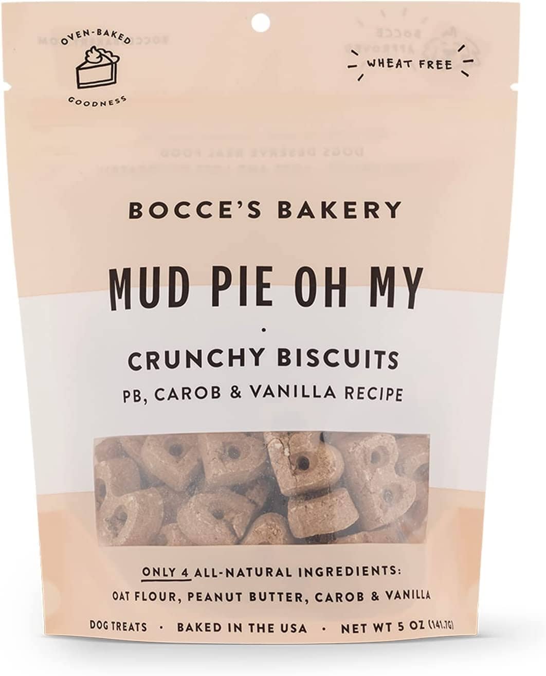 Bocce's Bakery Mud Pie Dog Biscuits - 5 Oz  