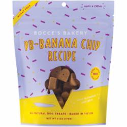 Bocce's Bakery Peanut Banana Chip Soft and Chewy Dog Treats - 6 Oz  