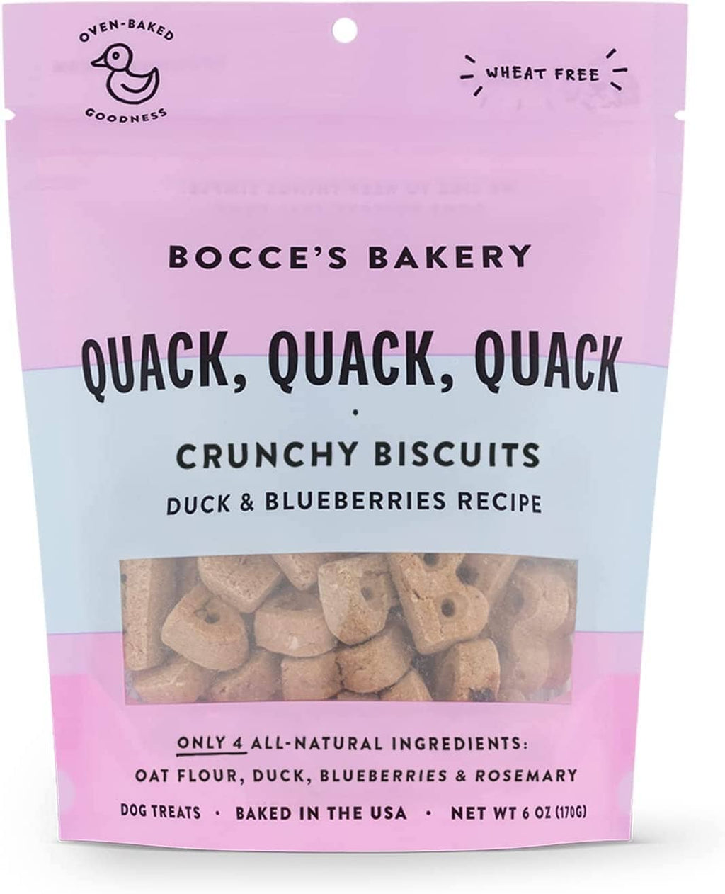 Bocce's Bakery Quack Quack Dog Biscuits - 5 Oz  