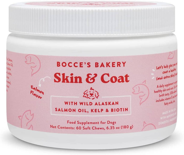 Bocce's Bakery Skin and Coat Dog Supplements - 6.35 Oz