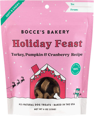 Bocce's Bakery Soft and Chewy Holiday Dog Treats - 6 Oz