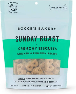 Bocce's Bakery Sunday Roast Dog Biscuits - 5 Oz