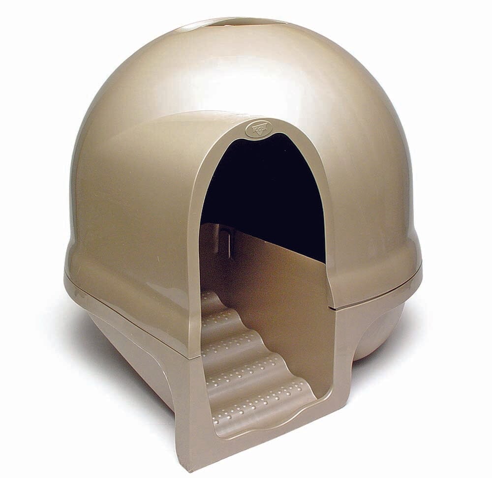 Booda Dome Cleanstep Cat Litter Box Titanium - Large  