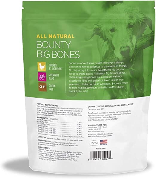 Boone Big Bounty Bones Mass Natural Dog Chews - Chicken - 16 Oz