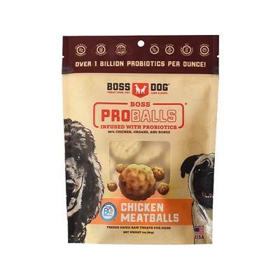 Boss Dog Proball Meatballs Freeze-Dried Meatballs Chicken Dog Treats - 3 oz Pouch  