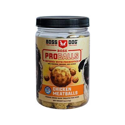 Boss Dog Proball Meatballs Freeze-Dried Meatballs Chicken Dog Treats - 6 oz Jar
