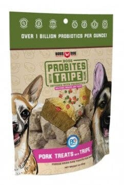 Boss Dog Probites Treats Pork with Tripe Probites Dog Treats - 3 Oz Pouch  