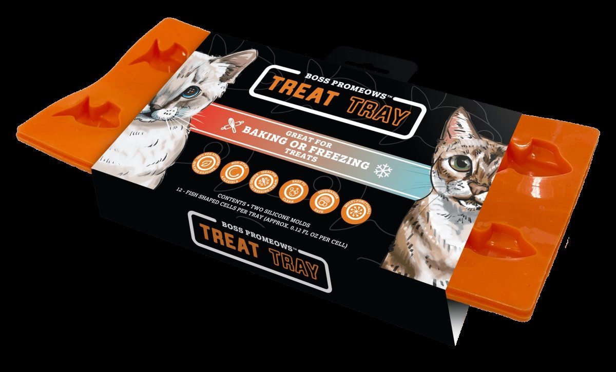 Boss Dog ProMeow Orange Boss Cat Treat Tray Dog Treats - 3 Pack  