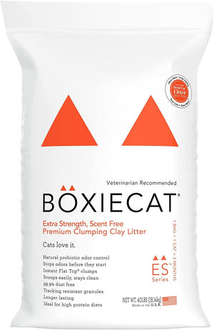 Boxiecat Extra Strength Clay Cat Litter - 40 Lbs
