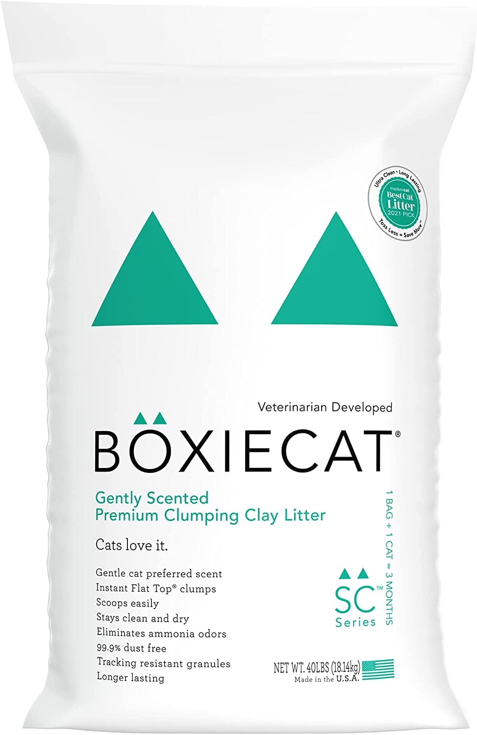 Boxiecat Gently Scented Clay Cat Litter - 40 Lbs  