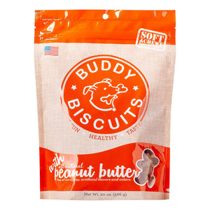 Buddy Biscuits Original Peanut Butter Soft and Chewy Dog Treats - 20 oz Bag
