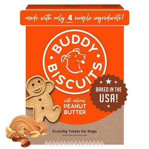 Buddy Biscuits Peanut Butter Original Baked Dog Treats - 16 oz Bag