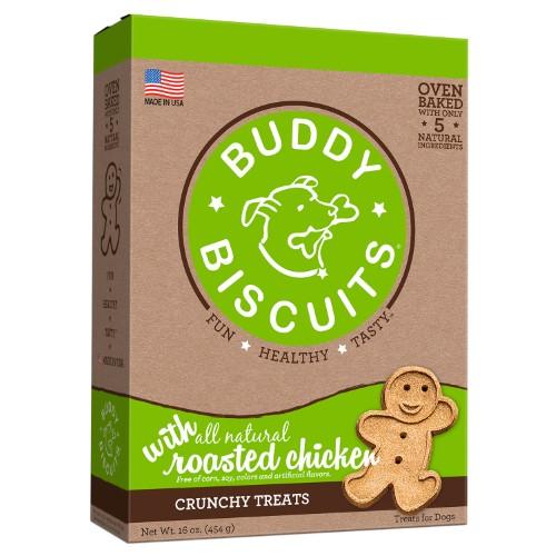 Buddy Biscuits Roasted Chicken Original Baked Dog Treats - 16 oz Bag  