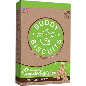 Buddy Biscuits Teeny Roasted Chicken Original Baked Dog Treats - 8 oz Bag