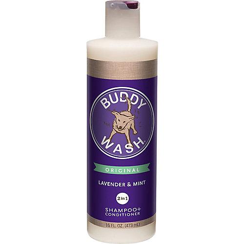 Buddy Wash Lavender & Mint Shampoo Cat and Dog Shampoo and Conditioner - 16 oz Bottle  