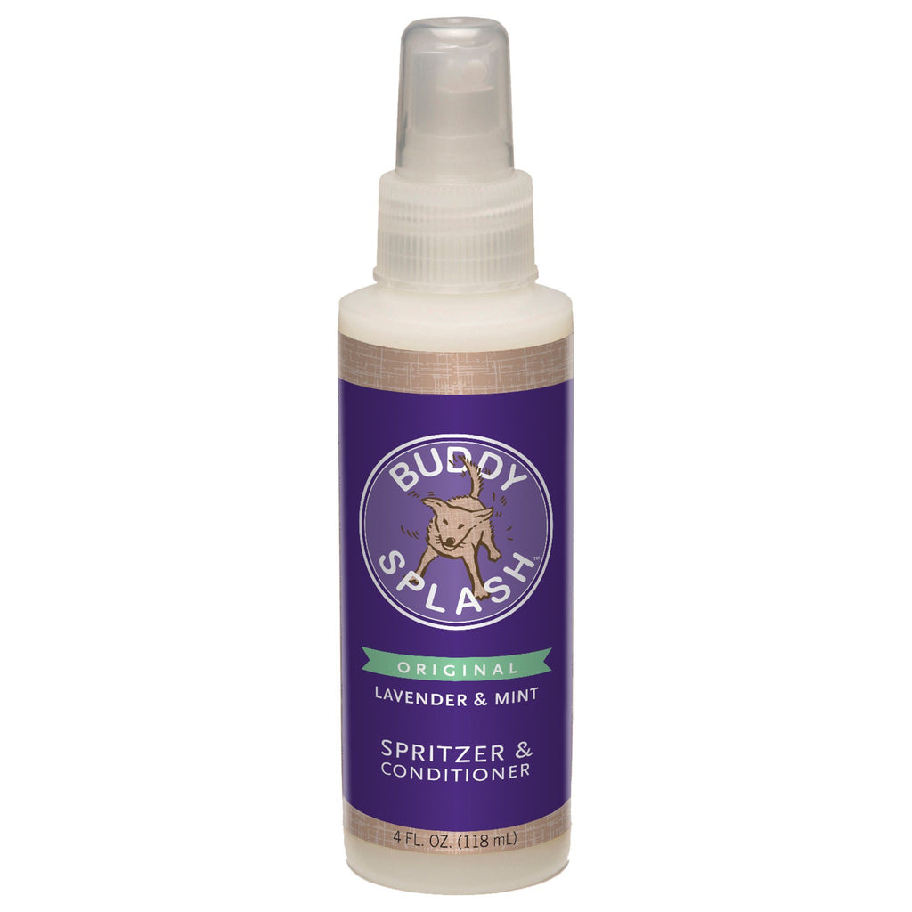 Buddy Wash Lavender & Mint Splash Spritzer Dog Deodorizer and Conditioner - 4 oz Bottle  