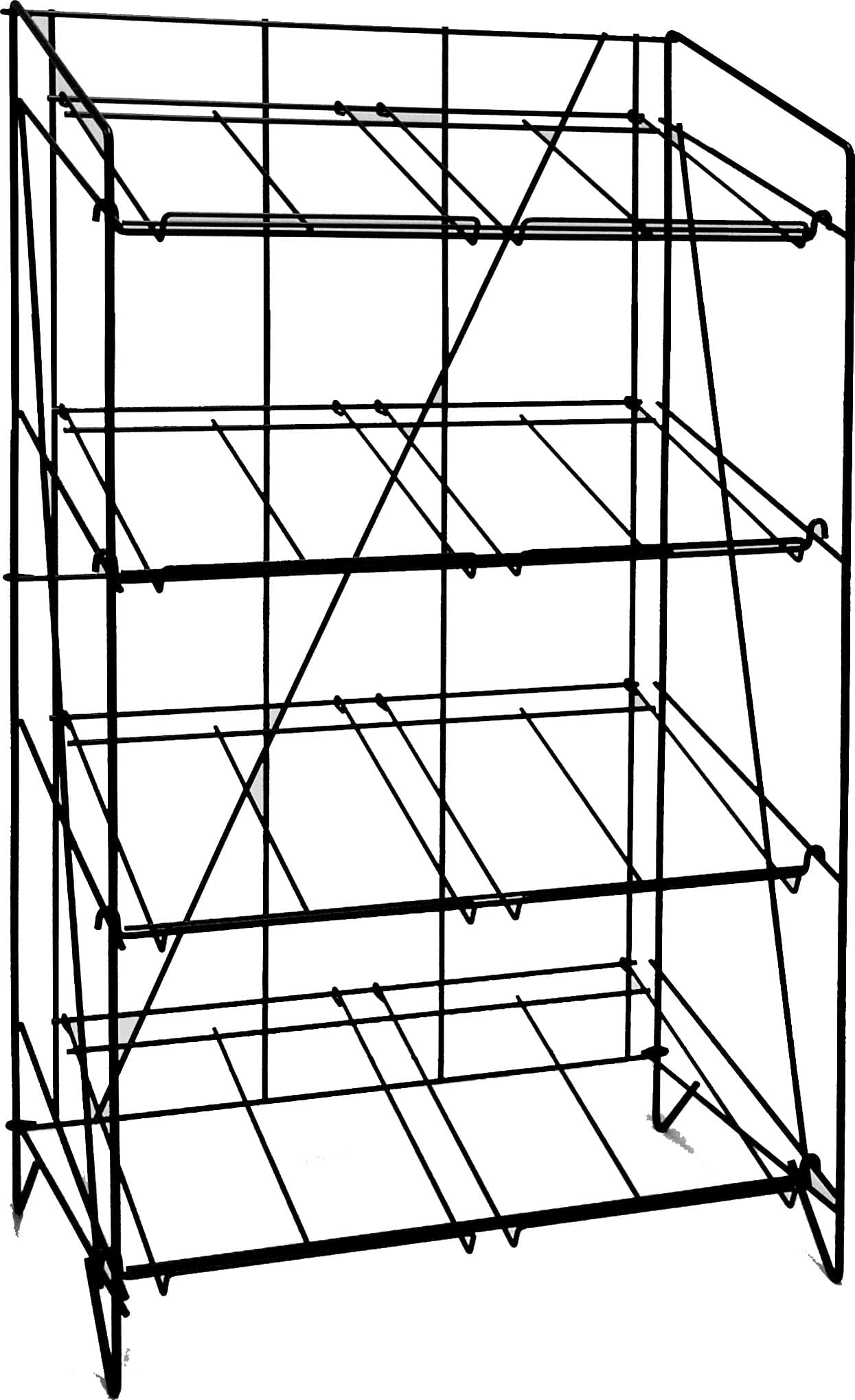 Cadet Blue Box Display Rack Empty Natural Dog Chews -  