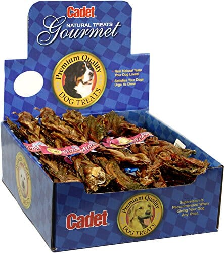 Cadet Gourmet Braided Piggy Sticks Natural Dog Chews - Large - 30 Pack  