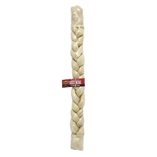 Cadet Gourmet Braided Rawhide Stick Natural Dog Chews - Natural - 24 In  