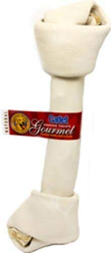 Cadet Gourmet Knotted Rawhide Bone Natural Dog Chews - Natural - 10 - 11 In  