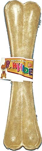 Cadet Gourmet Pressed Rawhide Bone Natural Dog Chews - 10 In  