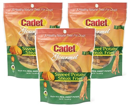 Cadet Gourmet Sweet Potato Steak Fries Natural Dog Treats - Sweet Potato - 1 Lb  