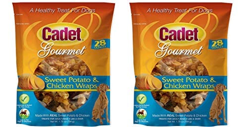 Cadet Gourmet Wraps Natural Dog Treats - Chicken and Sweet Potato - 28 Oz  