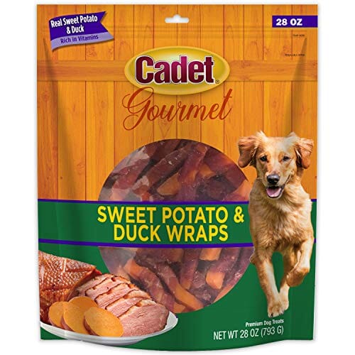 Cadet Gourmet Wraps Natural Dog Treats - Duck and Sweet Potato - 28 Oz