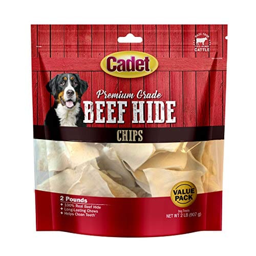 Cadet Premium Grade Rawhide Chips Natural Dog Chews - Natural - 2 Lbs  