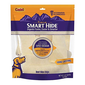 Cadet Premium Smart Hide Chips Natural Dog Chews - Beef - 8 Oz