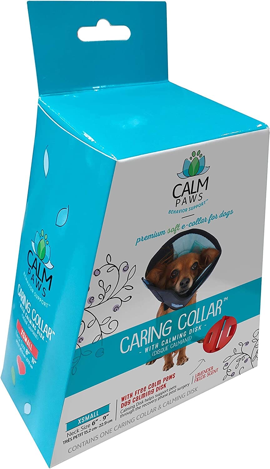 Calm Paws Caring Dog Collar with Calming Disk for Dog - Extra Small  