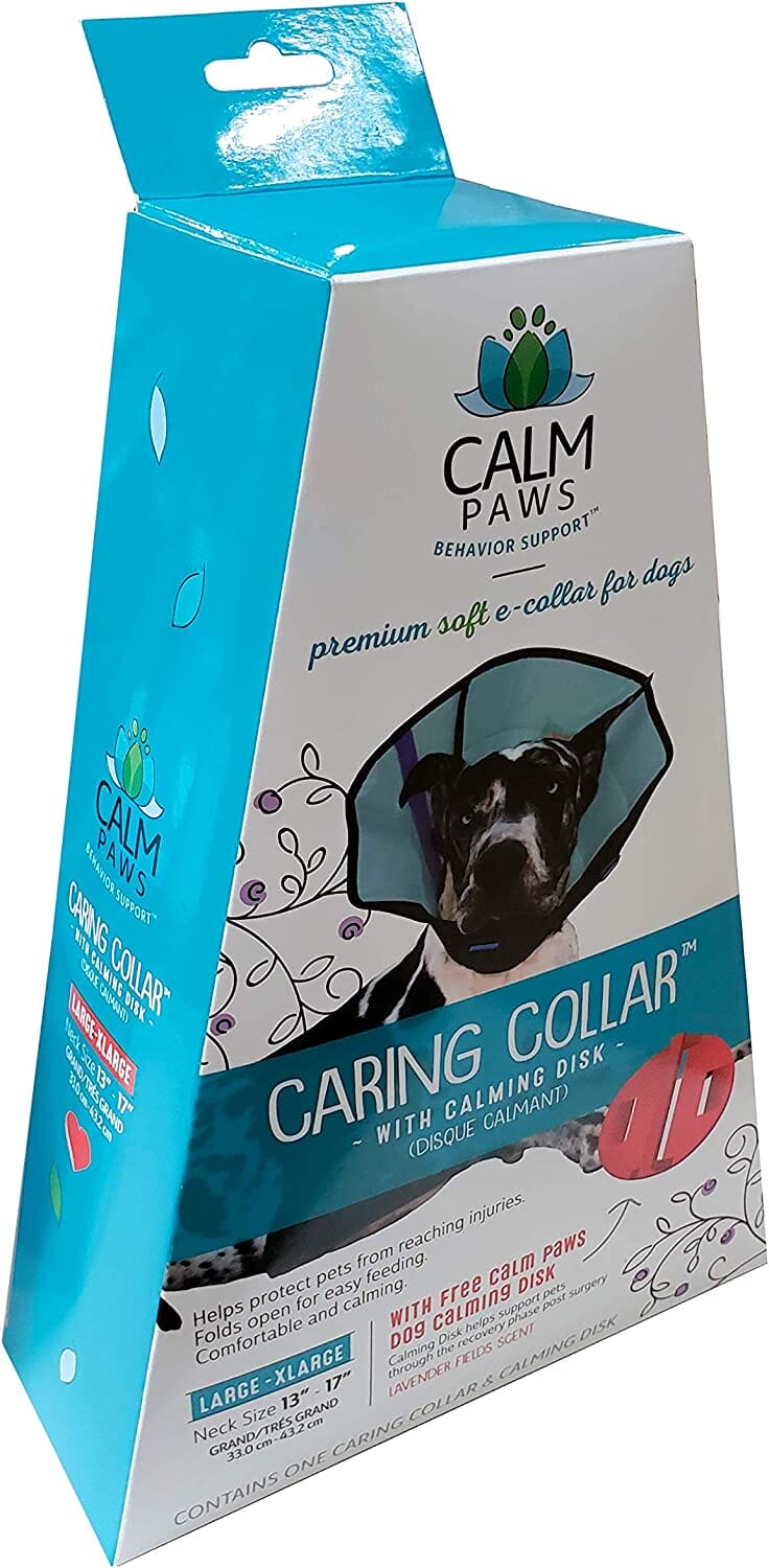 Calm Paws Caring Dog Collar with Calming Disk for Dogs - Large  