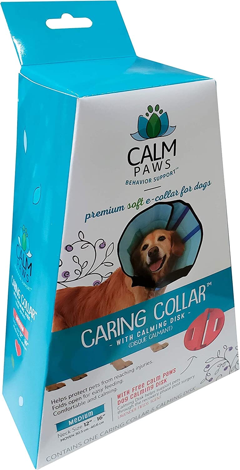 Calm Paws Caring Dog Collar with Calming Disk for Dogs - Medium  