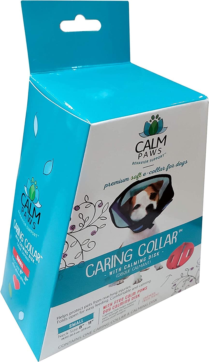 Calm Paws Caring Dog Collar with Calming Disk for Dogs - Small  